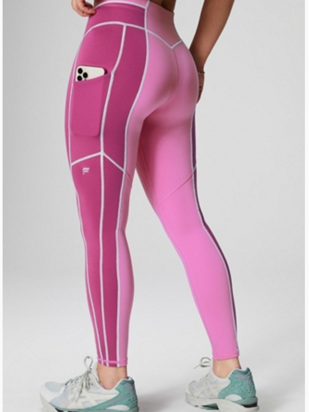 NWT Fabletics Motion365+ Pink High-Waist Leggings with Side Pocket
